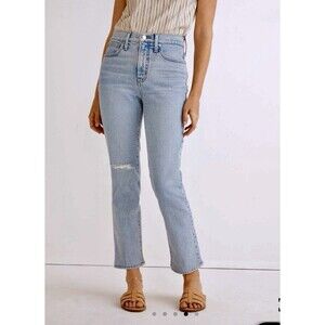Madewell The Perfect Vintage Crop Jeans Women's Size 27 High Rise Distresssed